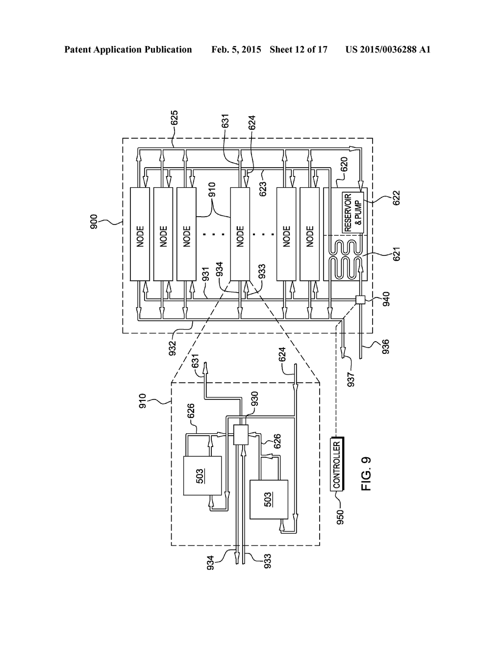 VALVE CONTROLLED, NODE-LEVEL VAPOR CONDENSATION FOR TWO-PHASE HEAT SINK(S) - diagram, schematic, and image 13