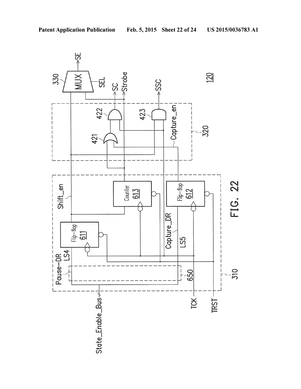 DEVICE AND METHOD FOR GENERATING INPUT CONTROL SIGNALS OF A SERIALIZED     COMPRESSED SCAN CIRCUIT - diagram, schematic, and image 23