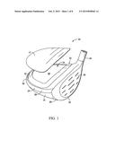 GOLF CLUB HEAD HAVING A COMPOSITE CROWN diagram and image