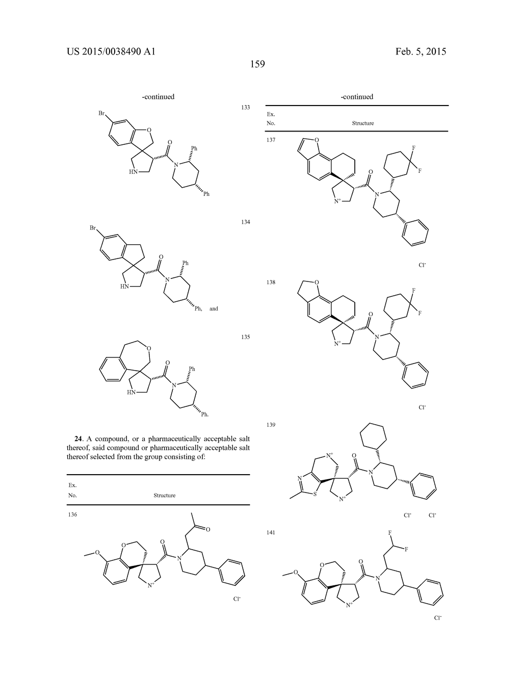 SPIROPYRROLIDINE BETA-SECRETASE INHIBITORS FOR THE TREATMENT OF     ALZHEIMER'S DISEASE - diagram, schematic, and image 160