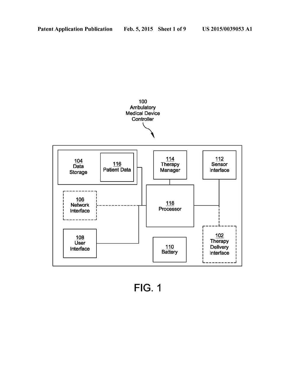 SYSTEMS AND METHODS OF DELIVERING THERAPY USING AN AMBULATORY MEDICAL     DEVICE - diagram, schematic, and image 02