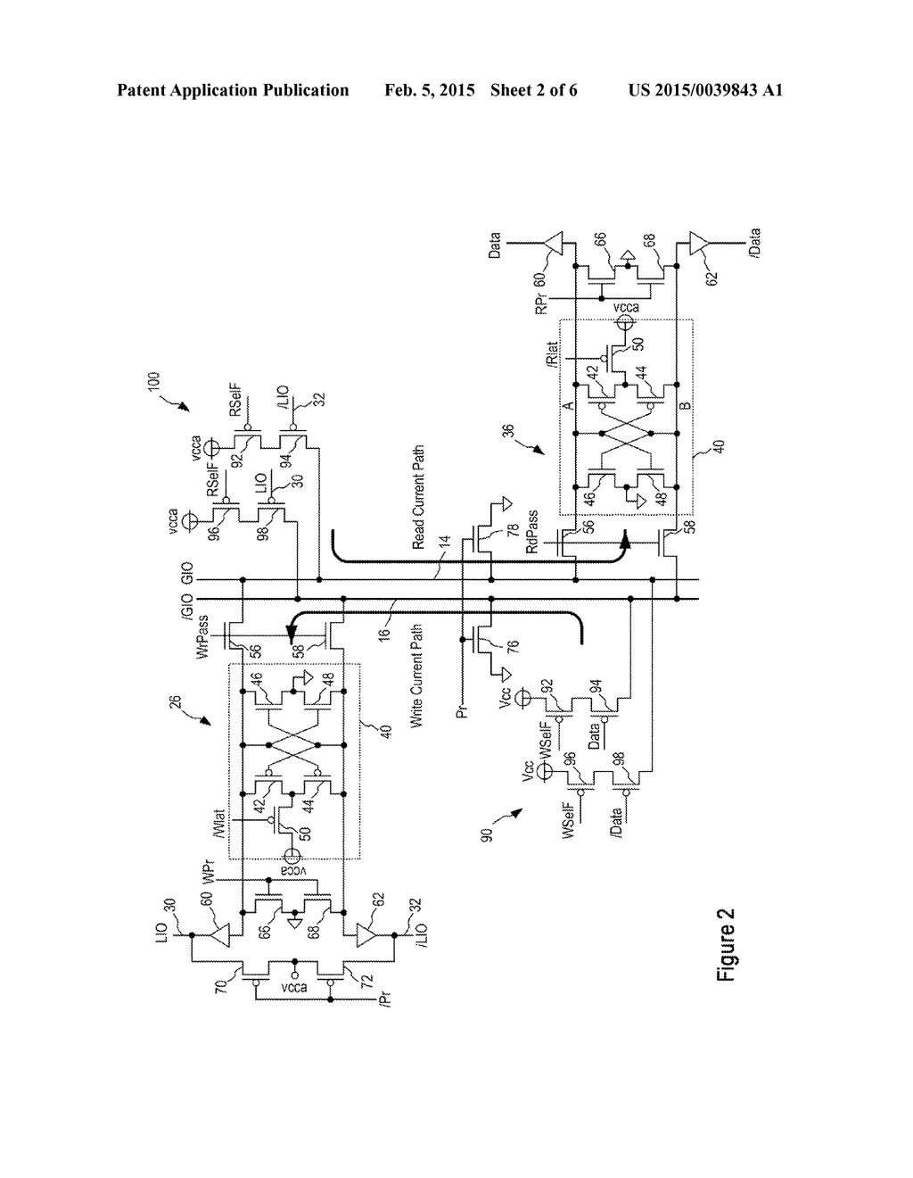 CIRCUITS AND METHODS FOR PROVIDING DATA TO AND FROM ARRAYS OF MEMORY CELLS - diagram, schematic, and image 03