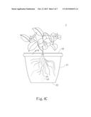 PLANT POT WITH ELEVATED VENTILATION HOLE diagram and image