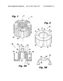 BOBBINS FOR GAPPED TOROID INDUCTORS diagram and image