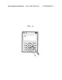 CHARACTER INPUT METHOD AND APPARATUS IN PORTABLE TERMINAL HAVING TOUCH     SCREEN diagram and image