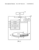 STORING RANDOM AND SEQUENTIAL DATA ON DIFFERENT TRACK WIDTHS OF A     RECORDING MEDIUM diagram and image