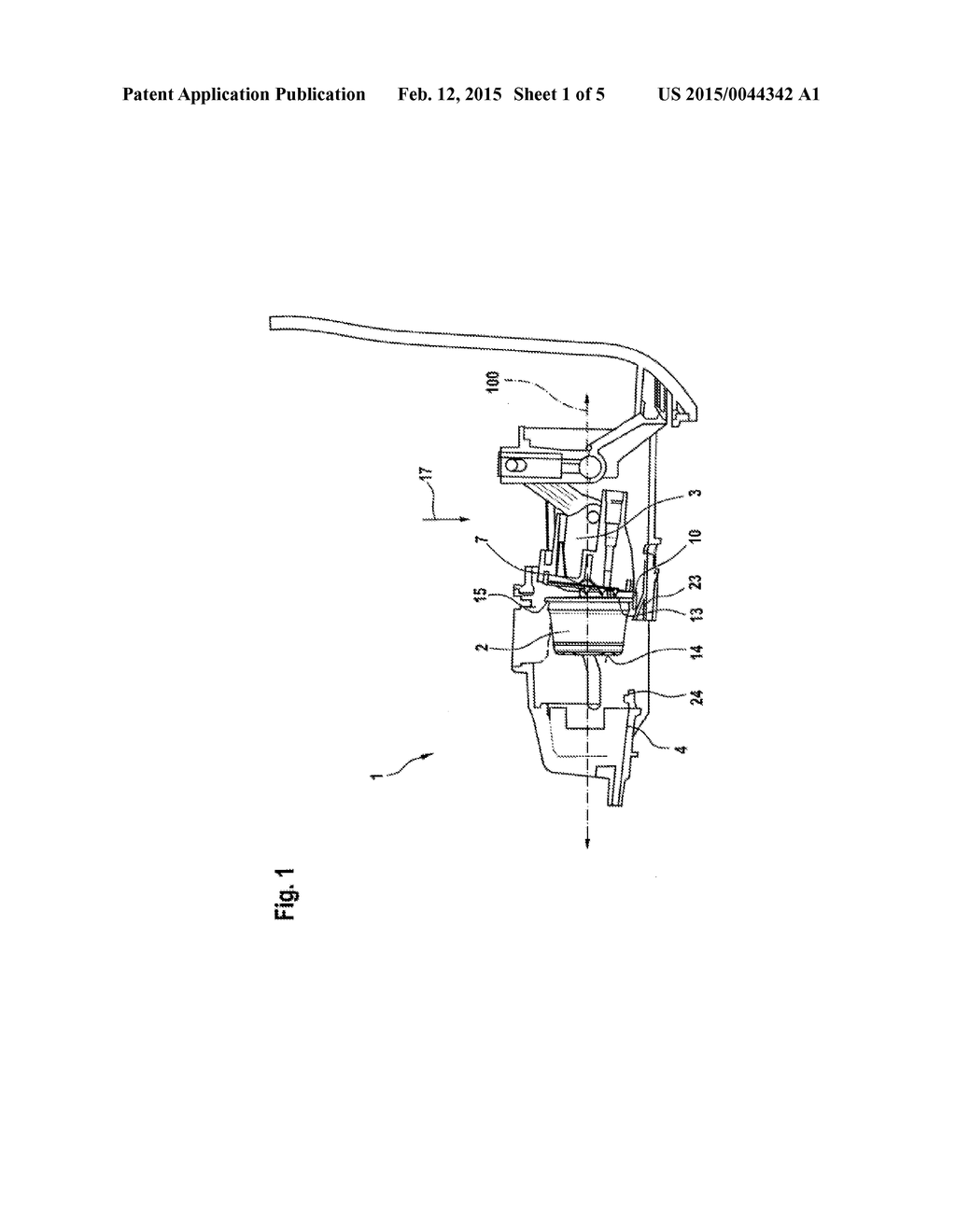 BREWING APPARATUS FOR BREWING BY EXTRACTION FROM A PORTION CAPSULE, AND     METHOD FOR OPERATING A BREWING APPARATUS - diagram, schematic, and image 02