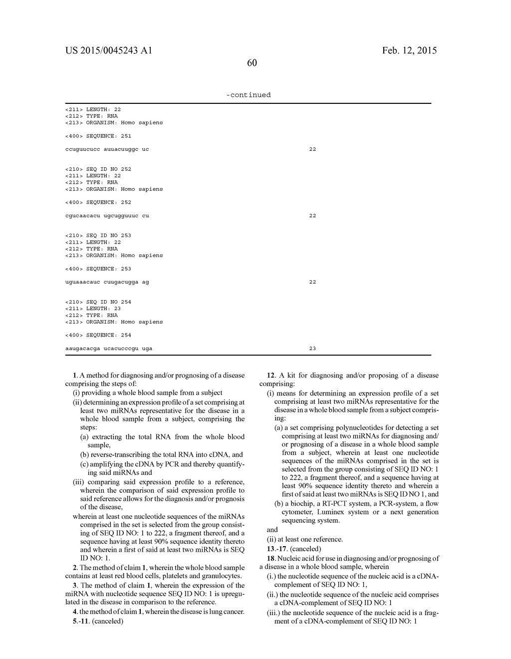 MIRNAS AS NON-INVASIVE BIOMARKERS FOR DIAGNOSIS - diagram, schematic, and image 79