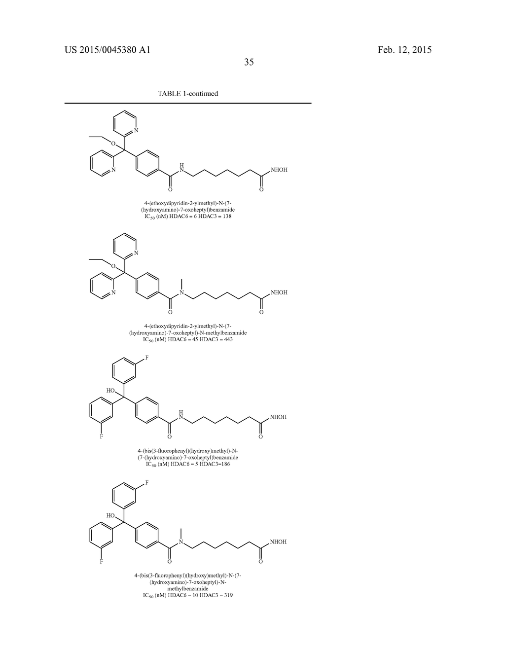 REVERSE AMIDE COMPOUNDS AS PROTEIN DEACETYLASE INHIBITORS AND METHODS OF     USE THEREOF - diagram, schematic, and image 36