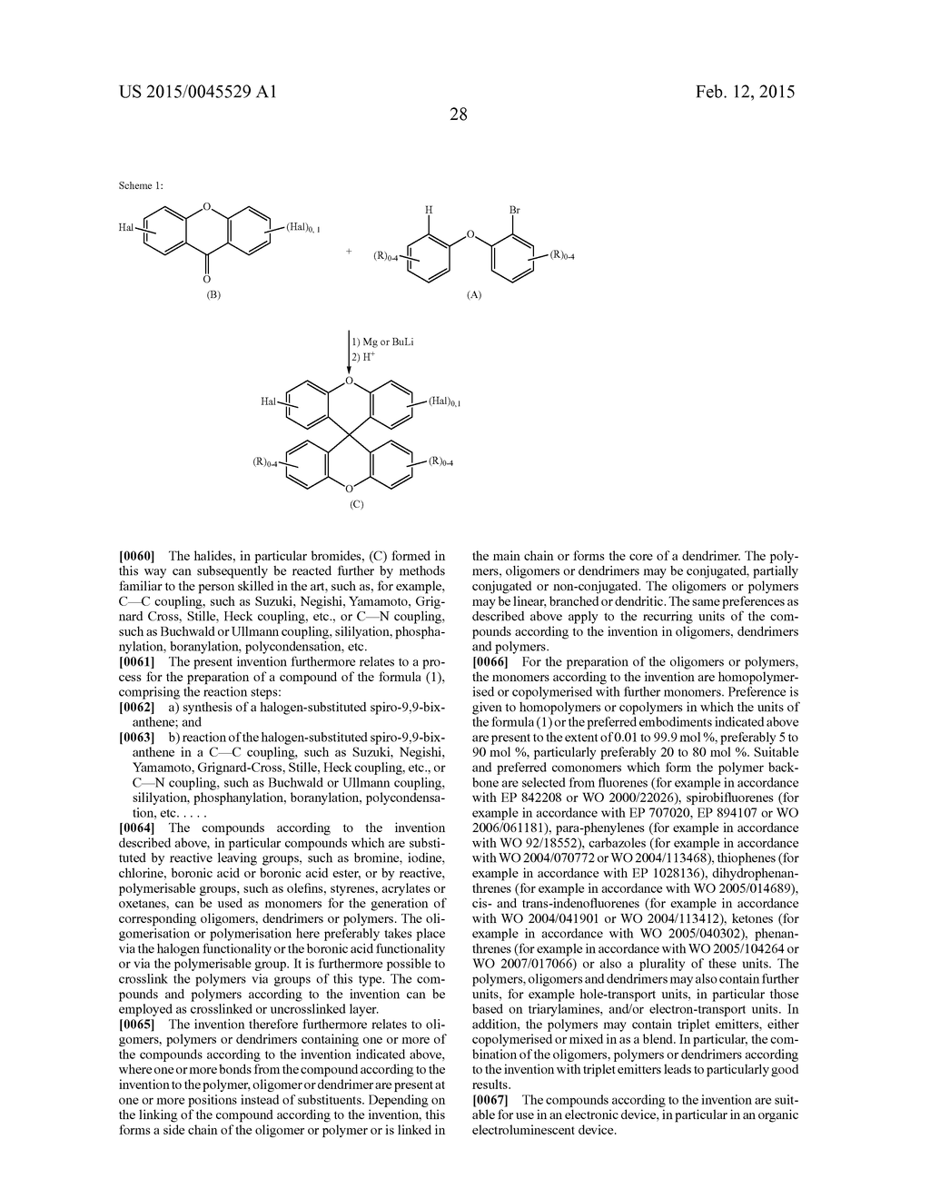 9,9'-SPIROBIXANTHENE DERIVATIVES FOR ELECTROLUMINESCENT DEVICES - diagram, schematic, and image 29