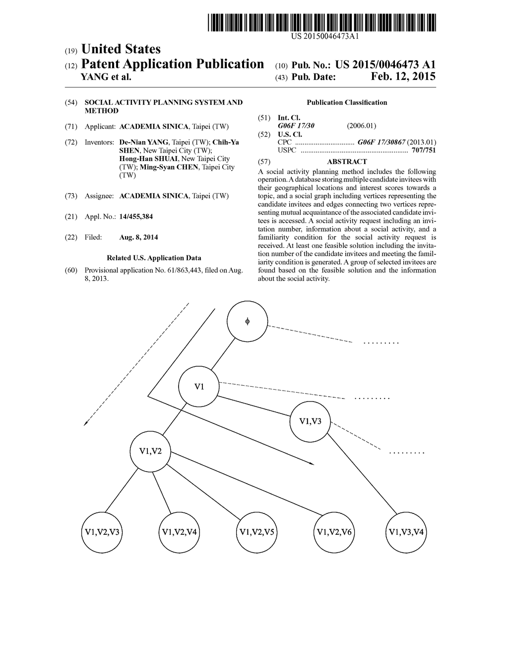 SOCIAL ACTIVITY PLANNING SYSTEM AND METHOD - diagram, schematic, and image 01