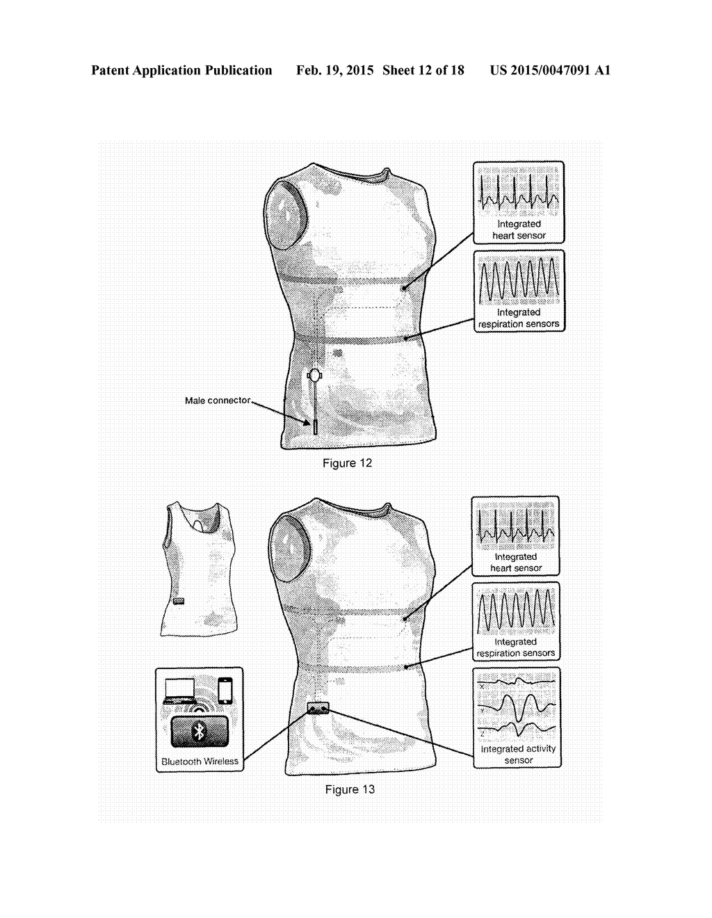 WASHABLE INTELLIGENT GARMENT AND COMPONENTS THEREOF - diagram, schematic, and image 13