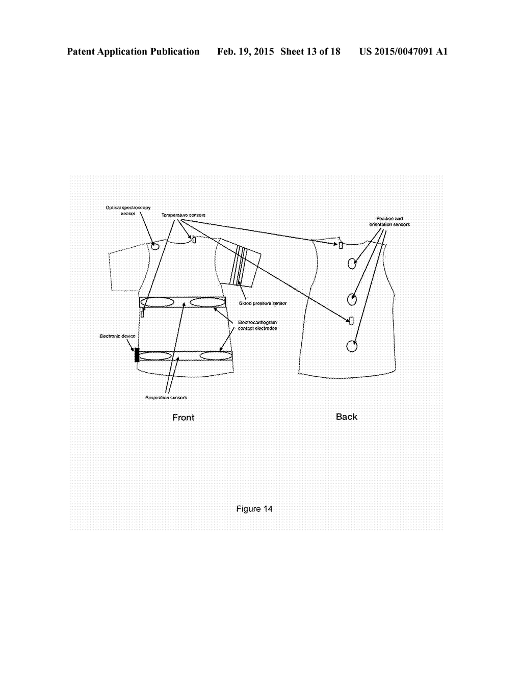 WASHABLE INTELLIGENT GARMENT AND COMPONENTS THEREOF - diagram, schematic, and image 14