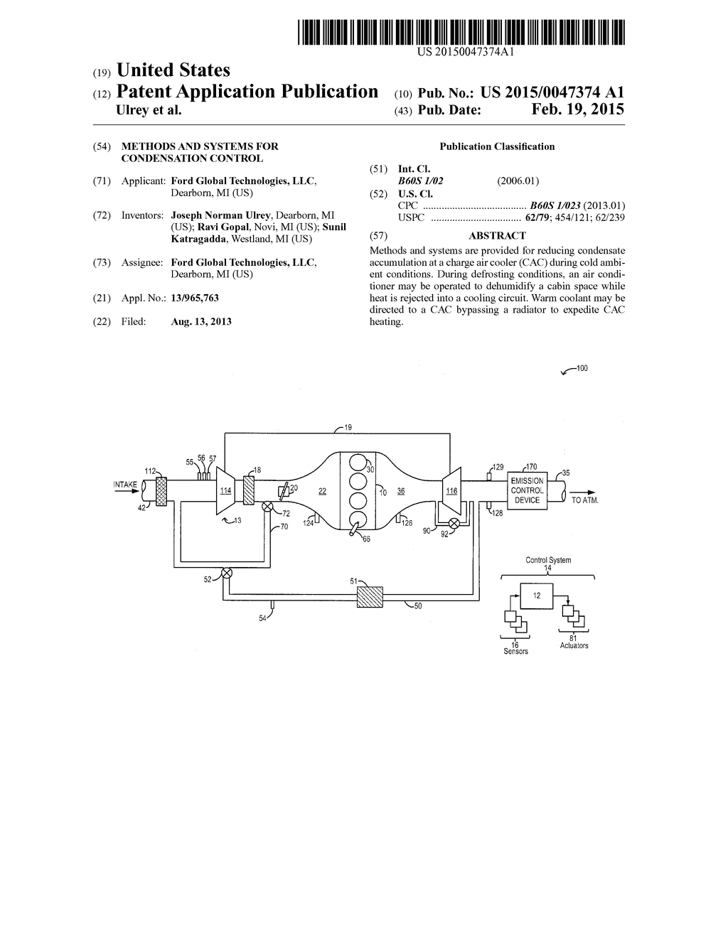 METHODS AND SYSTEMS FOR CONDENSATION CONTROL - diagram, schematic, and image 01