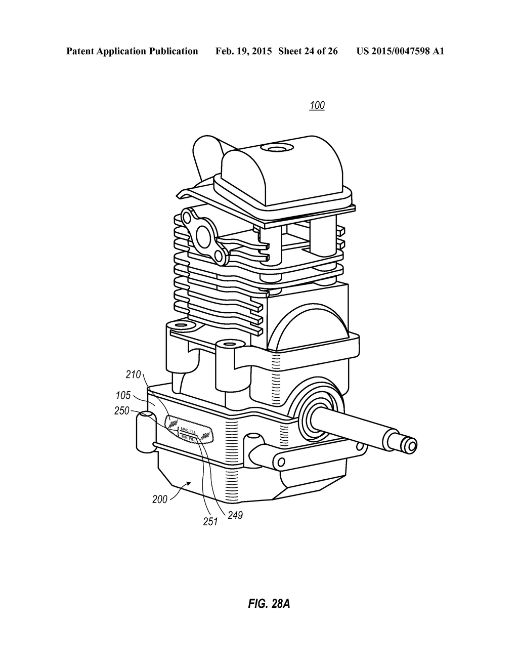 CRANKCASE COVER FOR A FOUR-STROKE ENGINE - diagram, schematic, and image 25