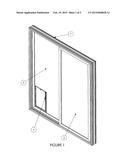 Low Profile Latch and Closing Panel for Pet Door diagram and image