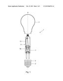 Electric lamp and associated production method diagram and image