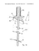 Device for a Pile, which Can Be Anchored in the Bottom of a Lake or the     Sea and/or the Ground diagram and image