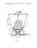 Hot Air Popcorn Popper with Detachable Carafe Used for Serving Dispenser diagram and image