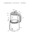 Hot Air Popcorn Popper with Detachable Carafe Used for Serving Dispenser diagram and image