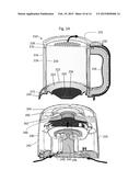 Hot Air Popcorn Popper with Detachable Carafe Used for Serving Dispenser diagram and image