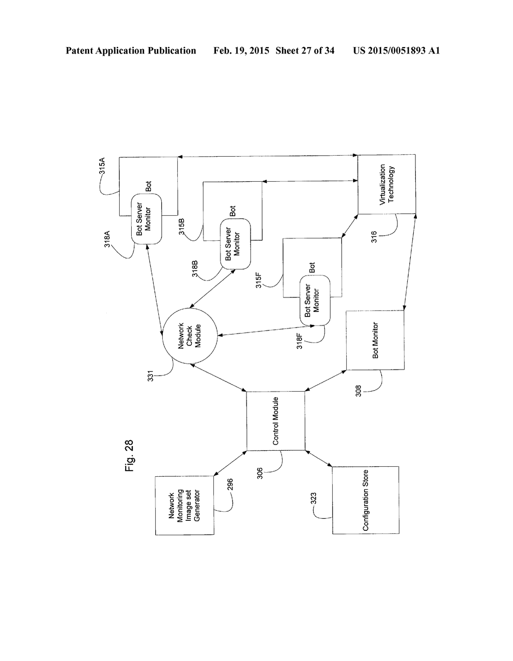 SYSTEMS AND METHODS FOR NETWORK MONITORING AND ANALYSIS OF A SIMULATED     NETWORK - diagram, schematic, and image 28