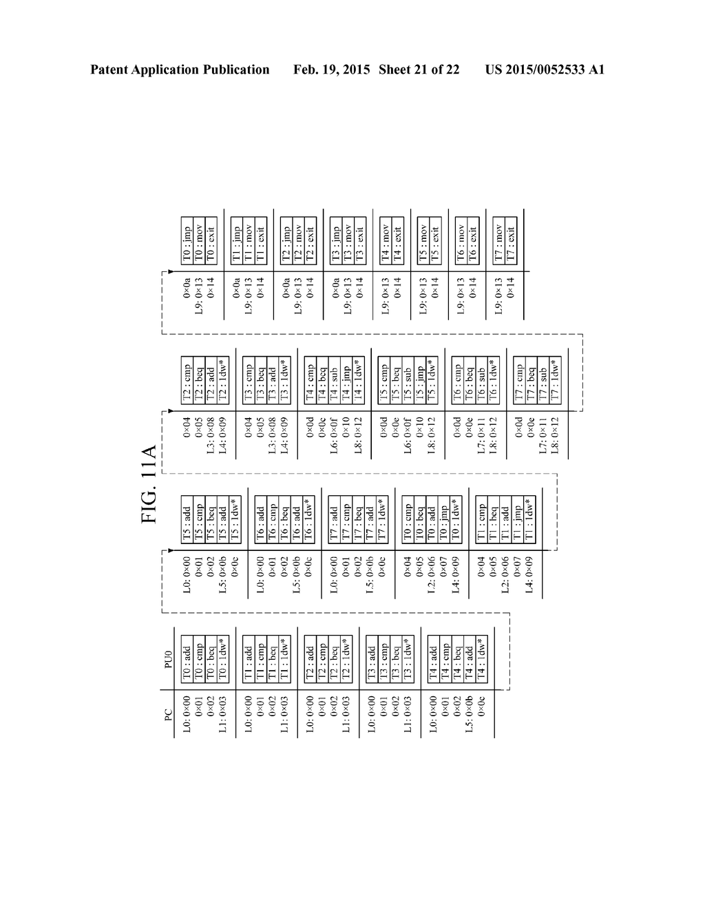 MULTIPLE THREADS EXECUTION PROCESSOR AND OPERATING METHOD THEREOF - diagram, schematic, and image 22