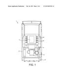 DISPENSER WITH HOLDING SYSTEM FOR RECEPTACLES OF DIFFERENT SIZES diagram and image