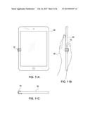 Adhesive backed Finger Holds and Purlicue Stop for fitment to Handheld     Devices diagram and image