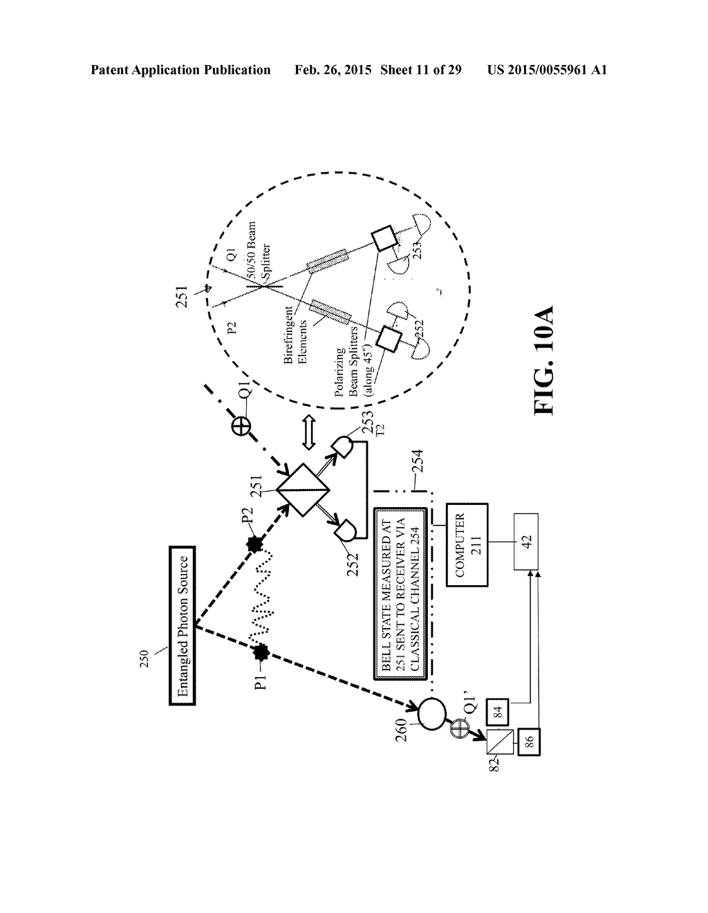 SYSTEM AND METHOD FOR QUANTUM BASED INFORMATION TRANSFER - diagram, schematic, and image 12