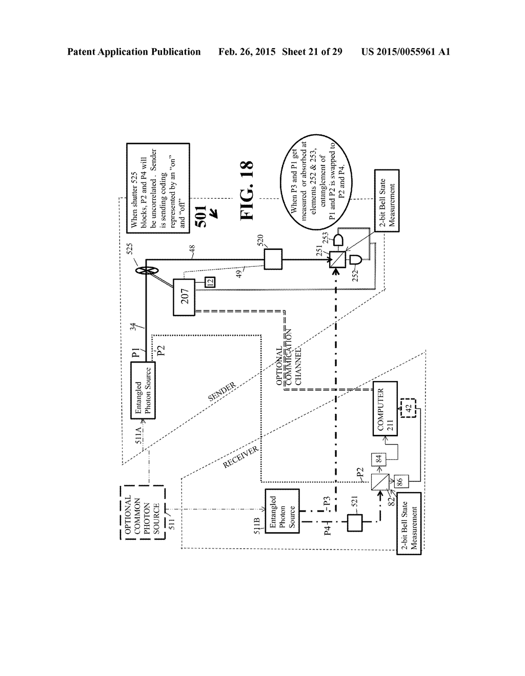 SYSTEM AND METHOD FOR QUANTUM BASED INFORMATION TRANSFER - diagram, schematic, and image 22