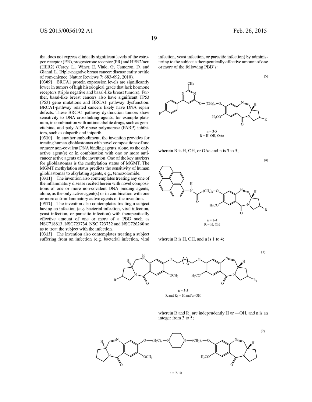 NOVEL COMPOSITIONS OF COMBINATIONS OF NON-COVALENT DNA BINDING AGENTS AND     ANTI-CANCER AND/OR ANTI-INFLAMMATORY AGENTS AND THEIR USE IN DISEASE     TREATMENT - diagram, schematic, and image 169
