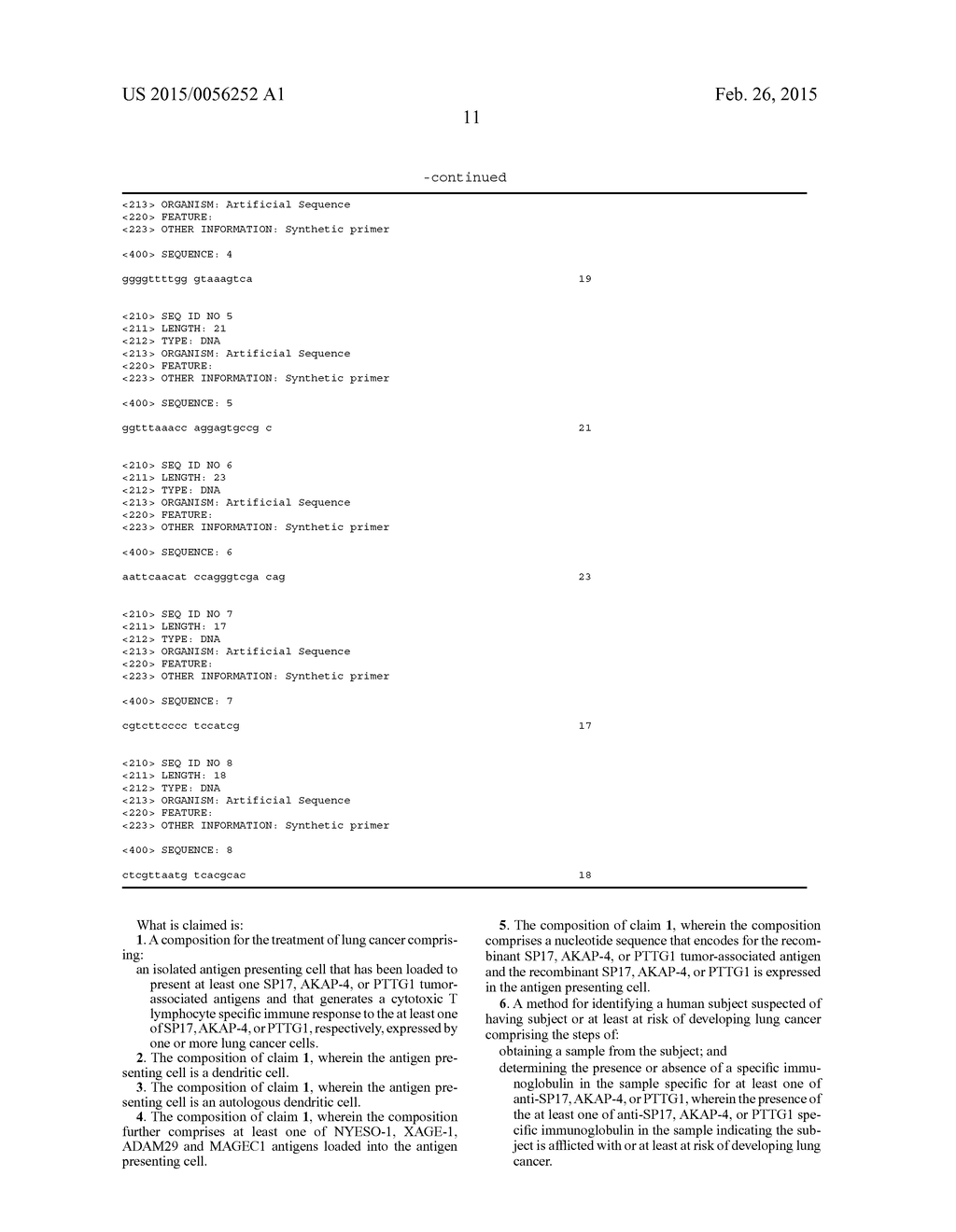 Composition and Method for Diagnosis and Immunotherapy of Lung Cancer - diagram, schematic, and image 18