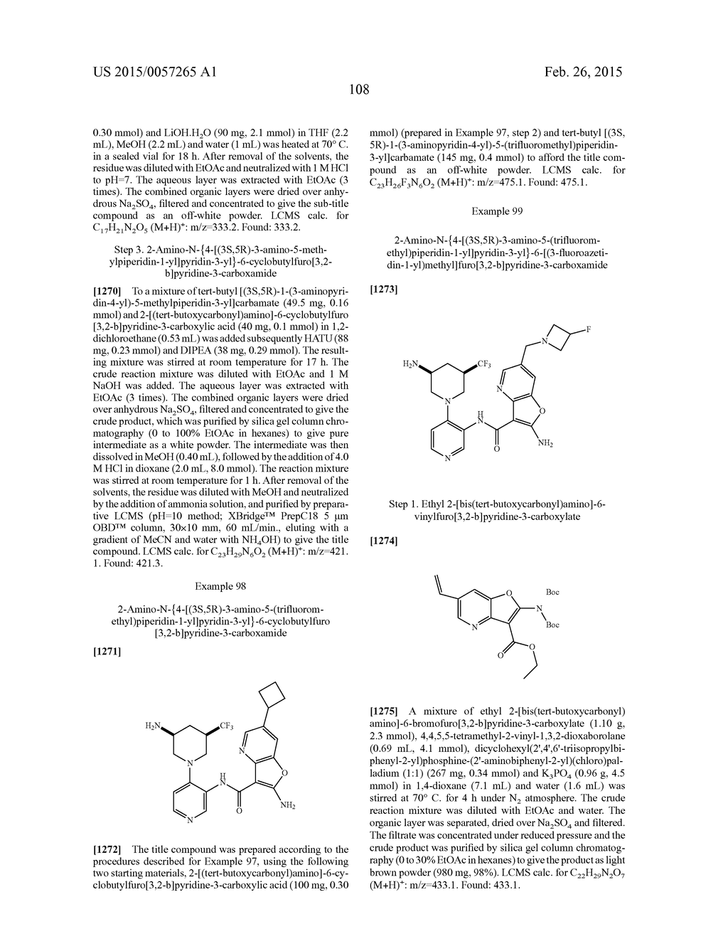 FURO- AND THIENO-PYRIDINE CARBOXAMIDE COMPOUNDS USEFUL AS PIM KINASE     INHIBITORS - diagram, schematic, and image 109
