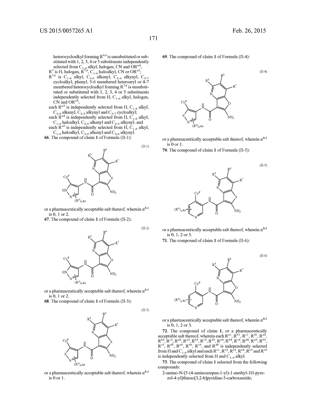 FURO- AND THIENO-PYRIDINE CARBOXAMIDE COMPOUNDS USEFUL AS PIM KINASE     INHIBITORS - diagram, schematic, and image 172