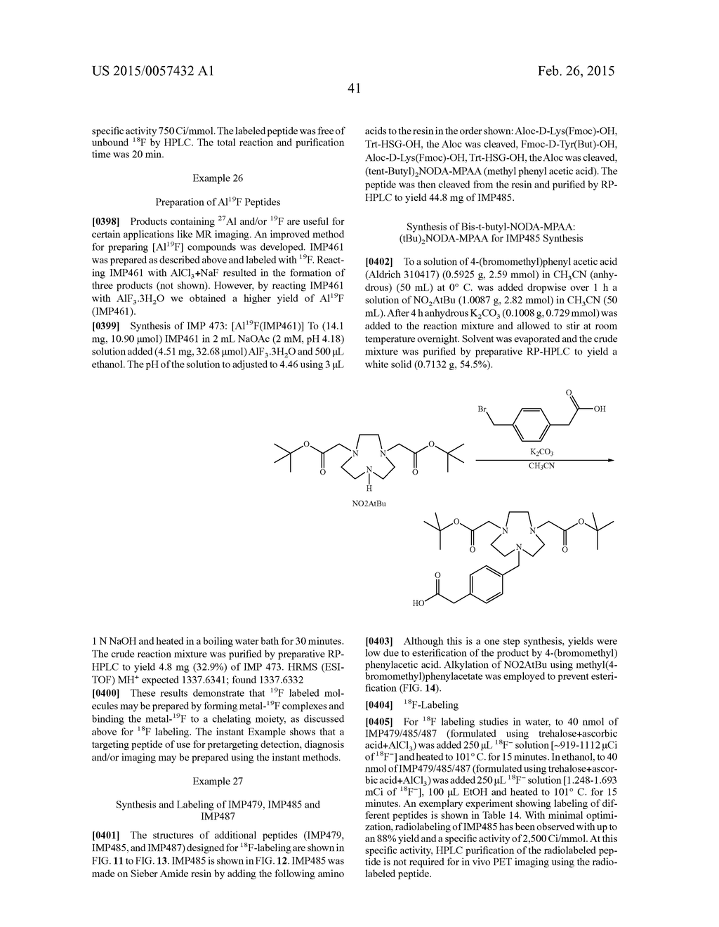 Methods and Compositions for Improved F-18 Labeling of Proteins, Peptides     and Other Molecules - diagram, schematic, and image 76