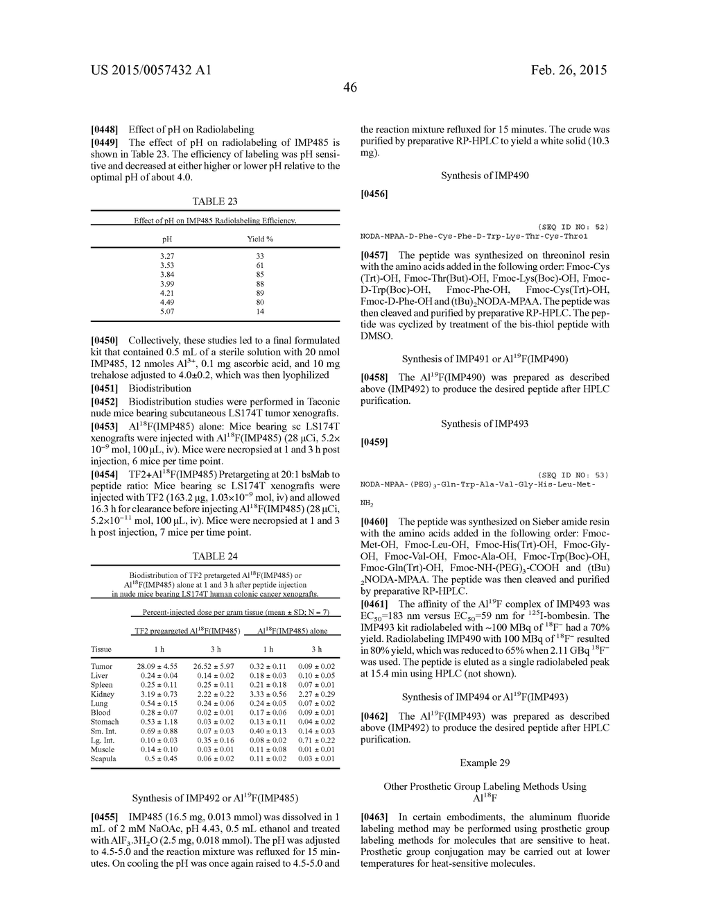 Methods and Compositions for Improved F-18 Labeling of Proteins, Peptides     and Other Molecules - diagram, schematic, and image 81