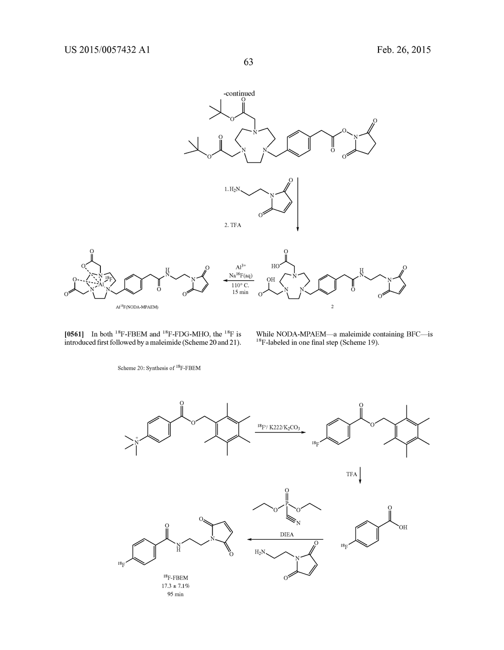 Methods and Compositions for Improved F-18 Labeling of Proteins, Peptides     and Other Molecules - diagram, schematic, and image 98