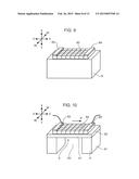 Piezoelectric Device, Ultrasound Probe, Droplet Discharge Device, And     Piezoelectric Device Fabrication Method diagram and image