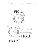 Circular bandage for drain tube diagram and image