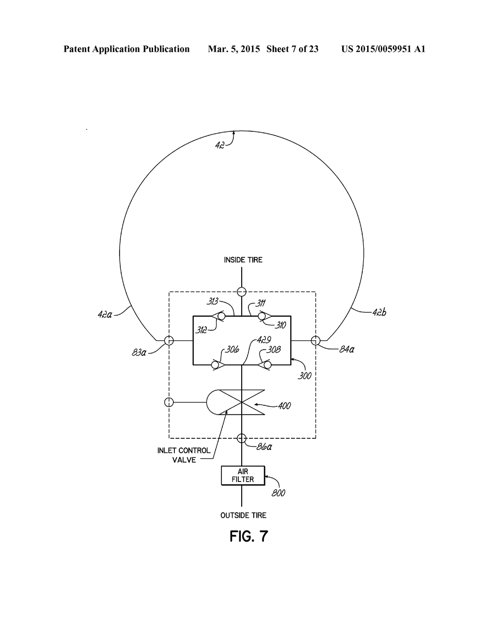 COMPACT VALVE SYSTEM FOR SELF-INFLATING TIRE - diagram, schematic, and image 08