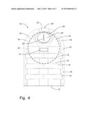 Hood for Preventing the Discharge of Debris from a Wastewater Collection     Basin diagram and image