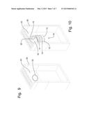 Hood for Preventing the Discharge of Debris from a Wastewater Collection     Basin diagram and image