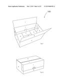 METHOD FOR MANUFACTURING A DUAL-PURPOSE CONTAINER AND A CONTAINER     PRE-ASSEMBLY HAVING A TEAR-OUT SECTION, AND THE PRE-ASSEMBLY AND THE     CONTAINER diagram and image
