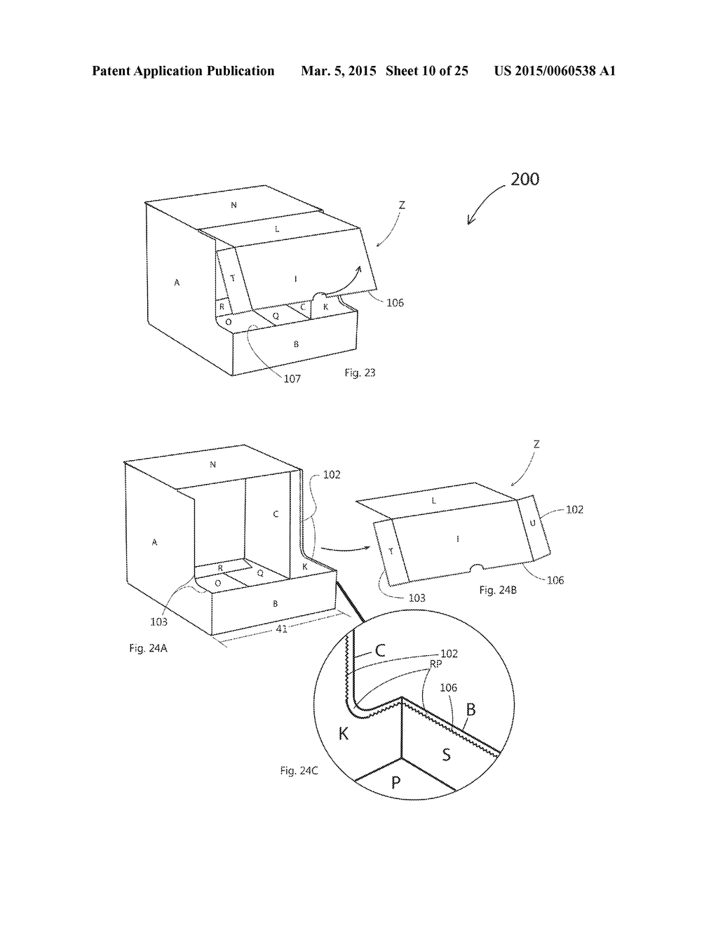 METHOD FOR MANUFACTURING A DUAL-PURPOSE CONTAINER AND A CONTAINER     PRE-ASSEMBLY HAVING A TEAR-OUT SECTION, AND THE PRE-ASSEMBLY AND THE     CONTAINER - diagram, schematic, and image 11