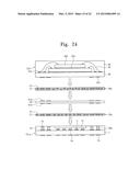 PACKAGE-ON-PACKAGE DEVICES, METHODS OF FABRICATING THE SAME, AND     SEMICONDUCTOR PACKAGES diagram and image