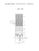 SEMICONDUCTOR DEVICES INCLUDING INSULATING EXTENSION PATTERNS BETWEEN     ADJACENT LANDING PADS AND METHODS OF FABRICATING THE SAME diagram and image