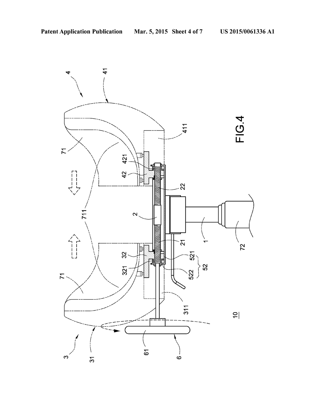 CHAIR WITH SEAT OF ADJUSTABLE LENGTH - diagram, schematic, and image 05