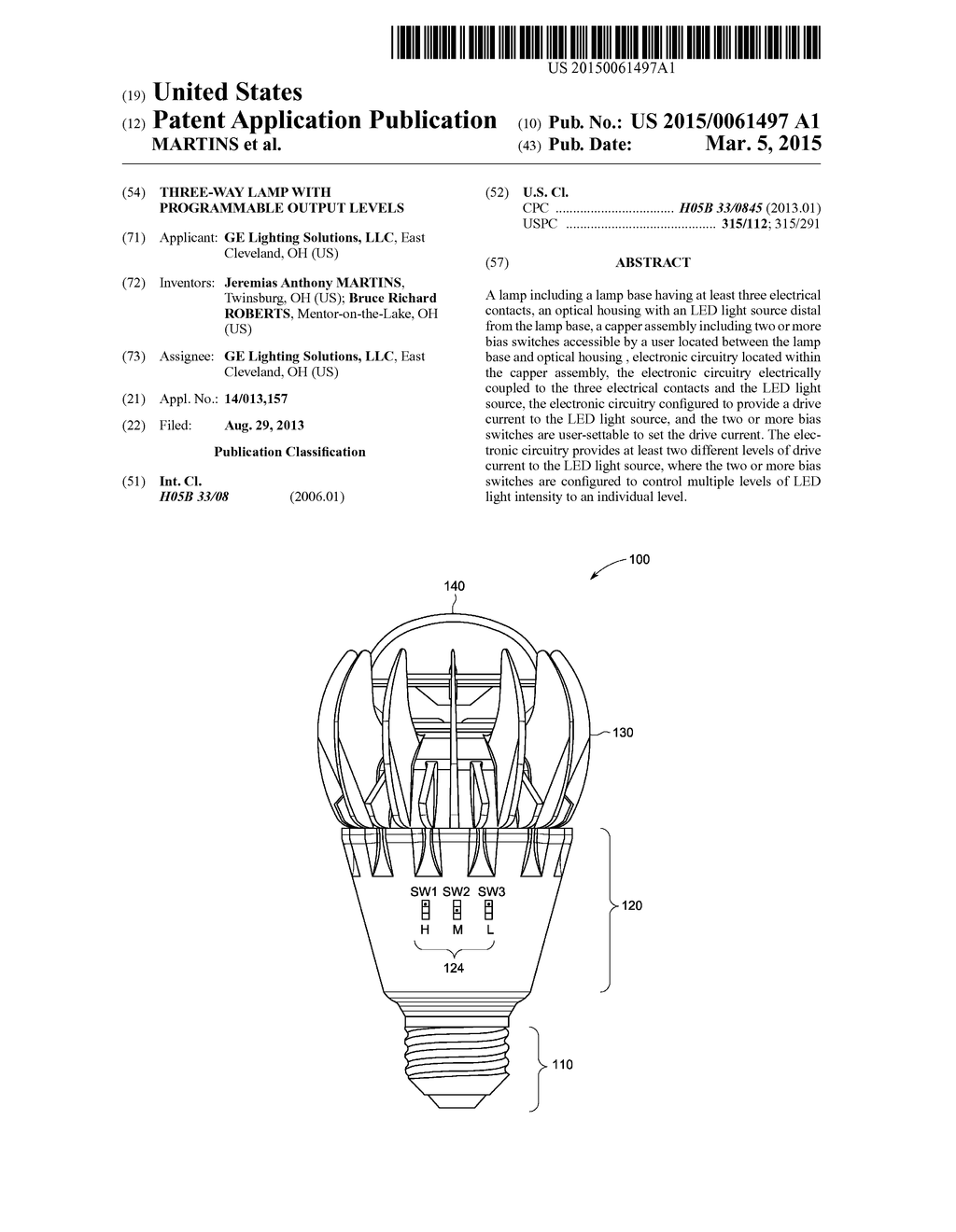 THREE-WAY LAMP WITH PROGRAMMABLE OUTPUT LEVELS - diagram, schematic, and image 01