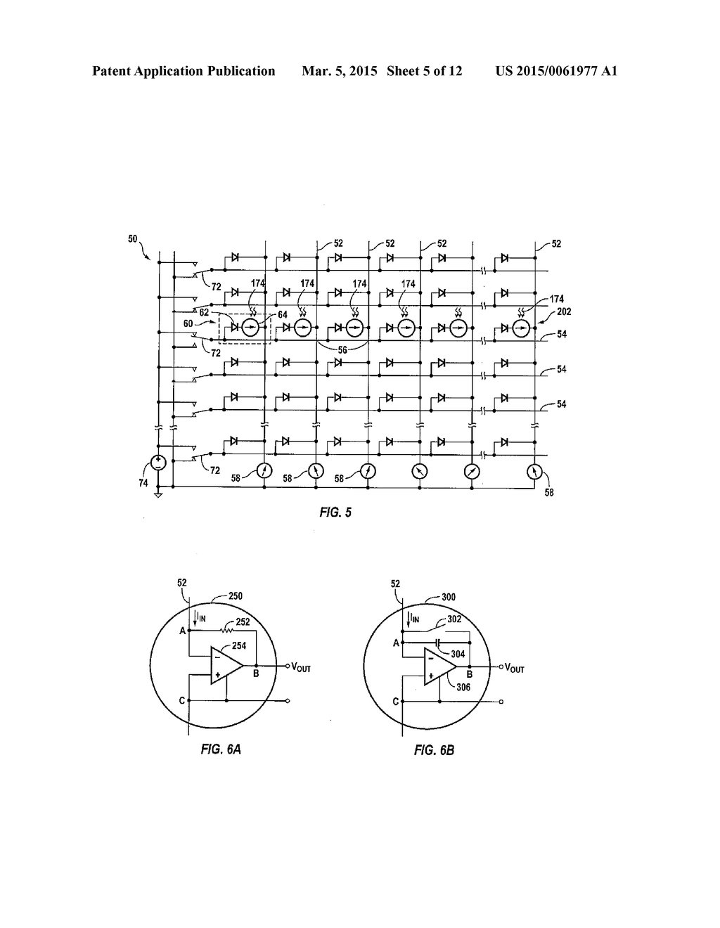 OPTICAL SENSING ARRAY EMBEDDED IN A DISPLAY AND METHOD FOR OPERATING THE     ARRAY - diagram, schematic, and image 06